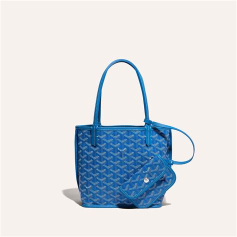 goyard tote white mini|authentic Goyard anjou mini black.